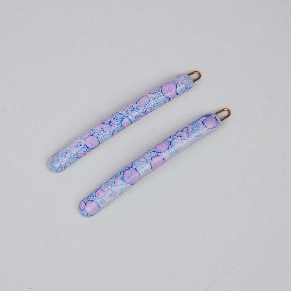 2x Botanical Narrow Hair Clips