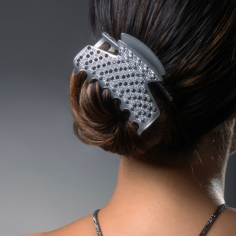 Iconique Handmade Swarovski Crystal Medium Hair Claw Clip at Tegen Accessories|Saint-Tropez