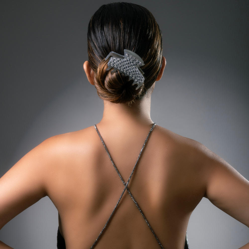 Iconique Handmade Swarovski Crystal Medium Hair Claw Clip at Tegen Accessories|Saint-Tropez
