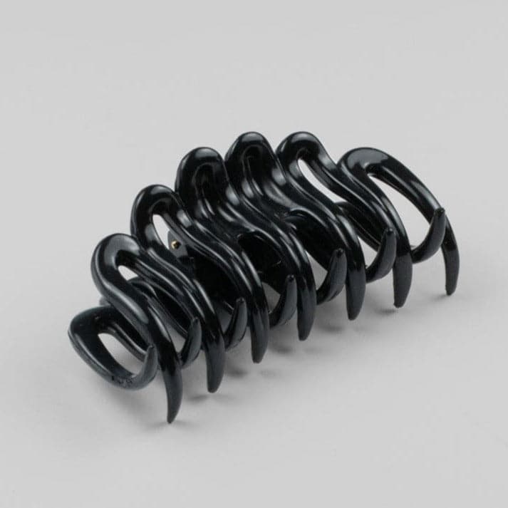 Large Jurassic Hair Claw Clip in Black French Hair Accessories at Tegen Accessories