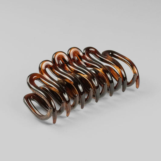 Large Jurassic Hair Claw Clip in Tortoiseshell French Hair Accessories at Tegen Accessories