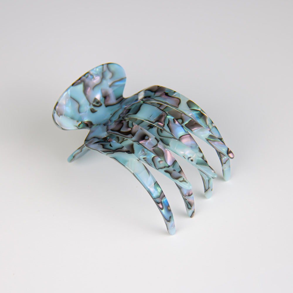Large Sophia Side Hair Claw Clip in 11cm Opal Handmade French Hair Accessories at Tegen Accessories