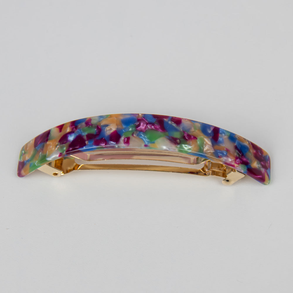Limited Edition Narrow Arched Barrette Clip 11cm Stardust Handmade French Hair Accessories at Tegen Accessories