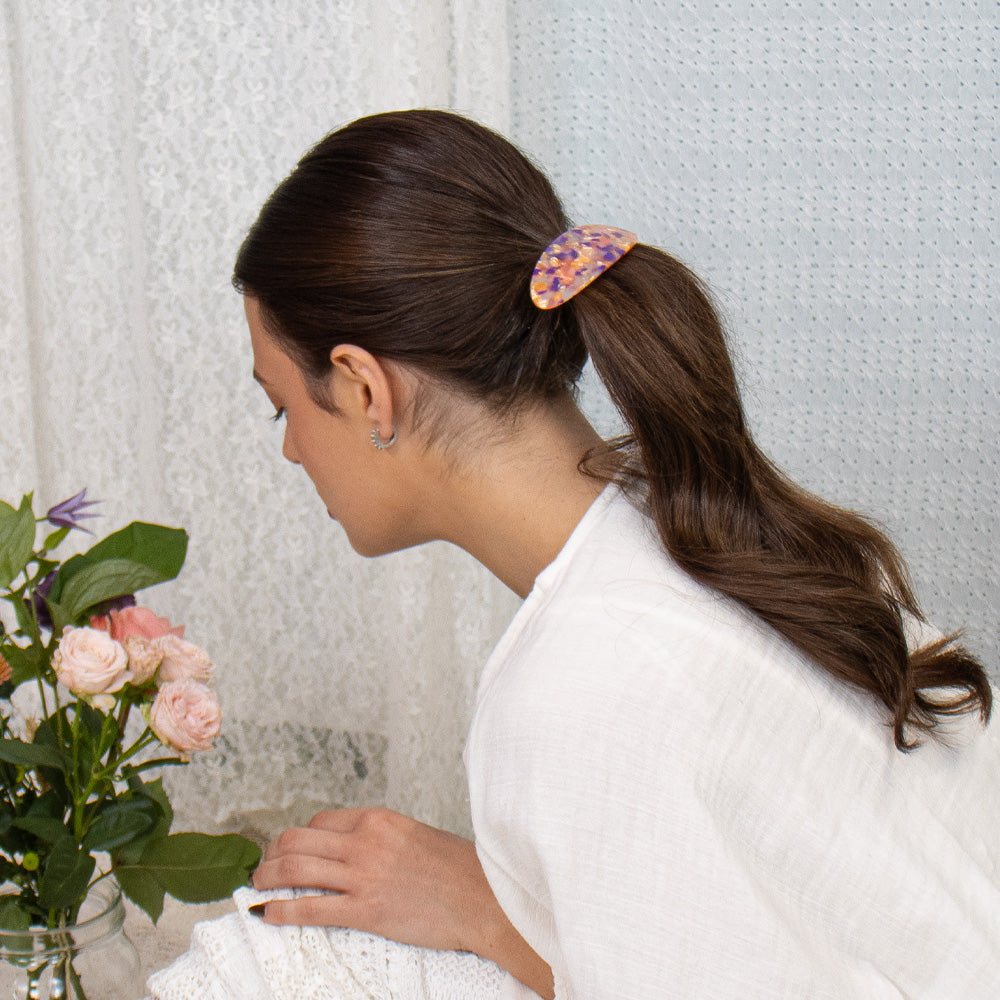 Limited Edition Oval Barrette Hair Clip Handmade French Hair Accessories at Tegen Accessories