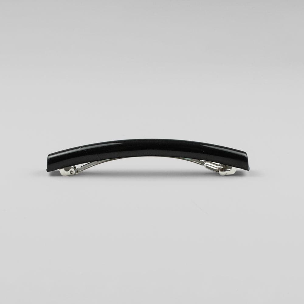 Long Narrow Barrette Clip in Black French Hair Accessories at Tegen Accessories