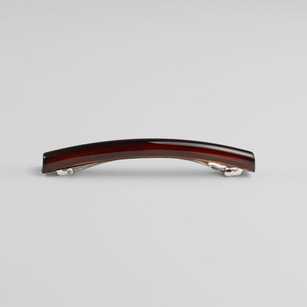 Long Narrow Barrette Clip in Tortoiseshell Essentials French Hair Accessories at Tegen Accessories