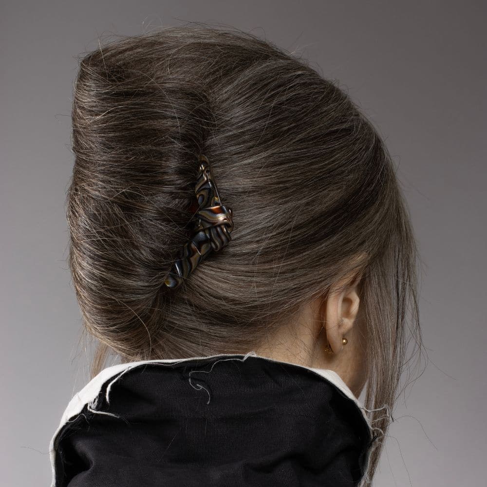 French Hairpin bow |Onyx Tegen Accessories