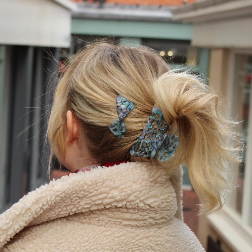 Medium Filigree Hair Claw Clip in Handmade French Hair Accessories at Tegen Accessories|Opal