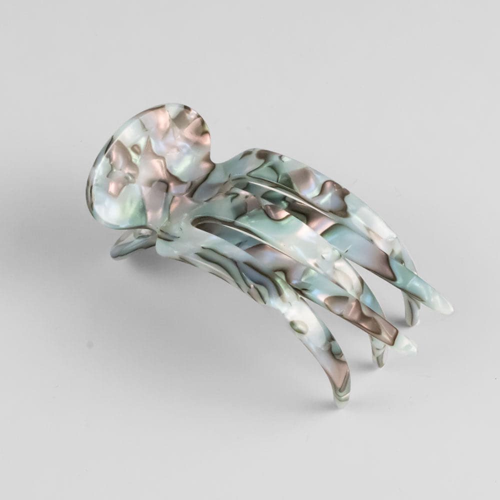 Medium Sophia Side Hair Claw Clip in 8.5cm Opal Handmade French Hair Accessories at Tegen Accessories