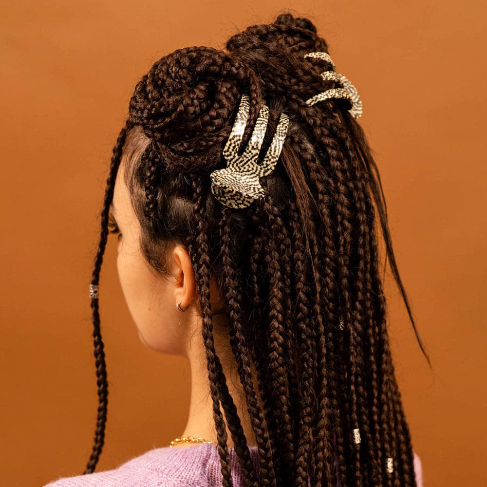 Medium Sophia Side Hair Claw Clip Handmade French Hair Accessories at Tegen Accessories |Prada Style
