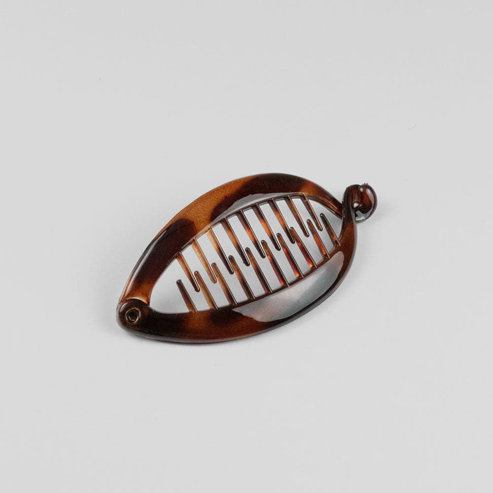 Mini Banana Hair Clip in Tortoiseshell French Hair Accessories at Tegen Accessories