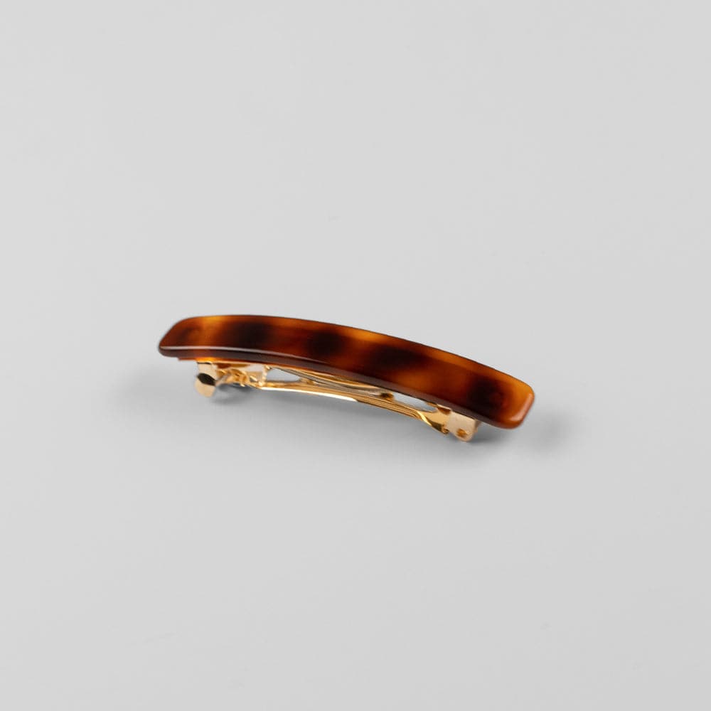 Mini Barrette Clip in 6.5cm Tortoiseshell Handmade French Hair Accessories at Tegen Accessories