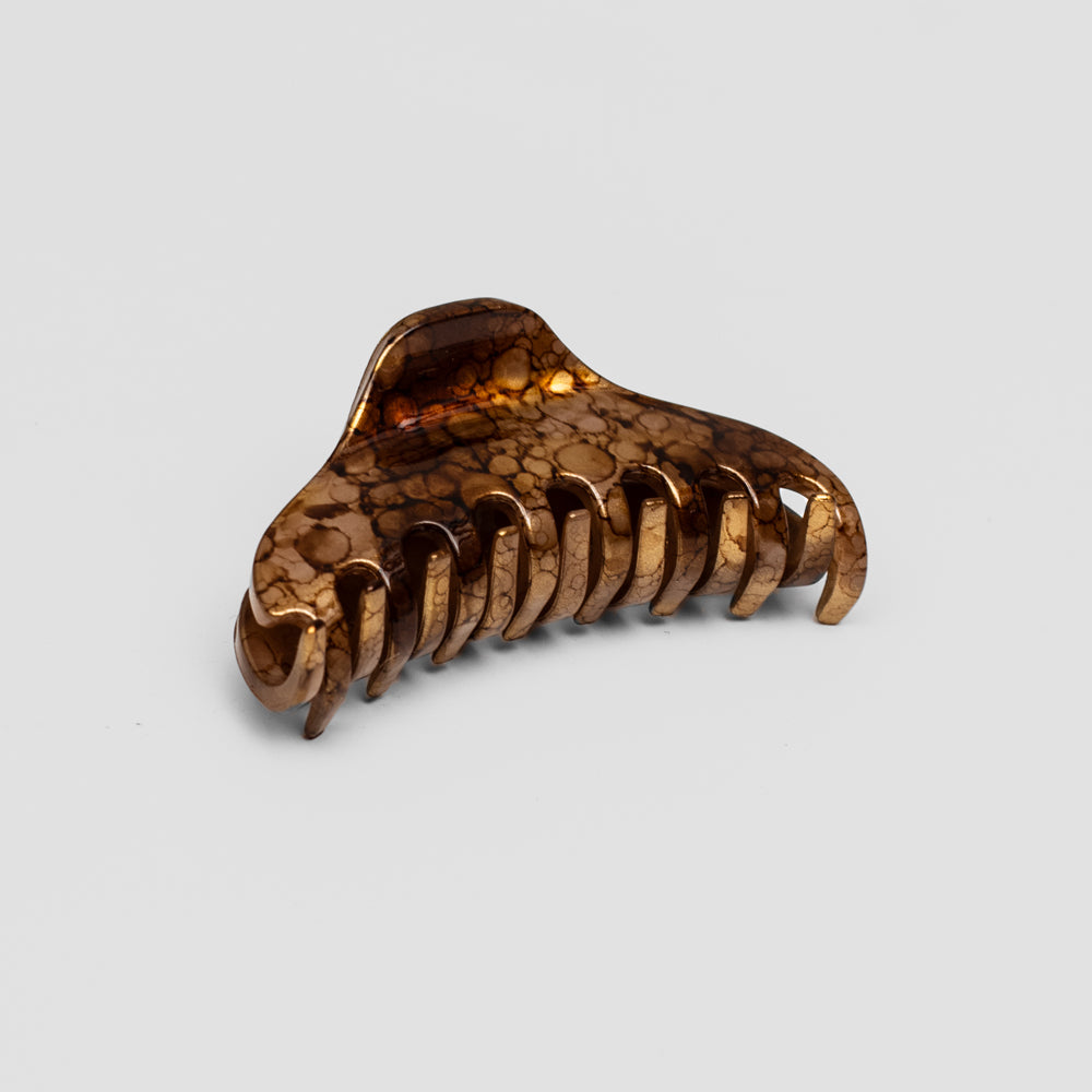 Mini Bronze Handpainted Claw Clip at Tegen Accessories