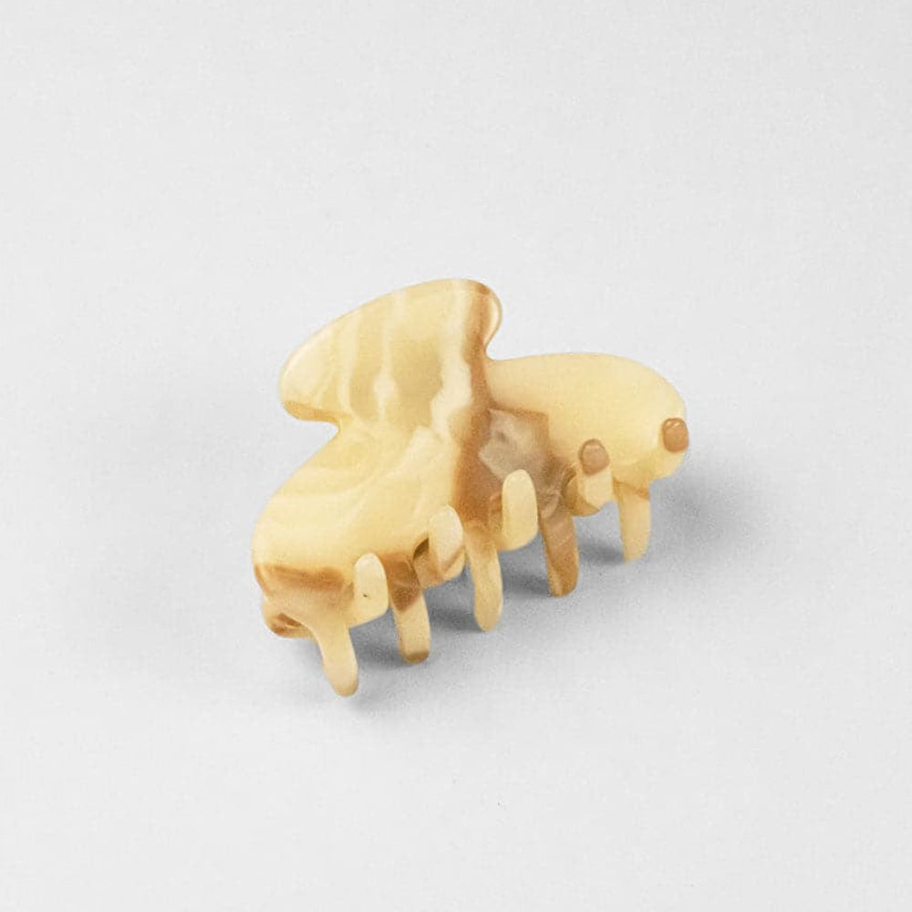 Oat Latte Mini Hair Claw in Handmade French Hair Accessories at Tegen Accessories