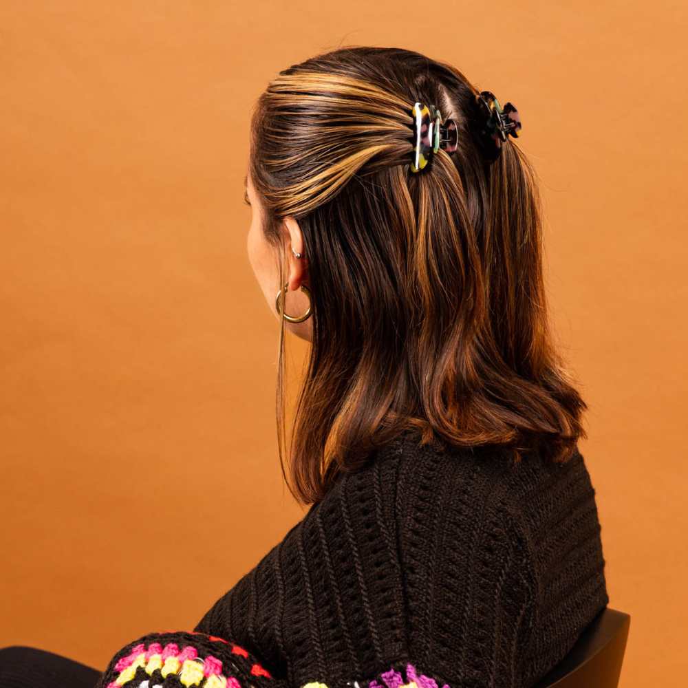 Mini Hair Claw Clip Handmade French Hair Accessories at Tegen Accessories |Confetti Tokio