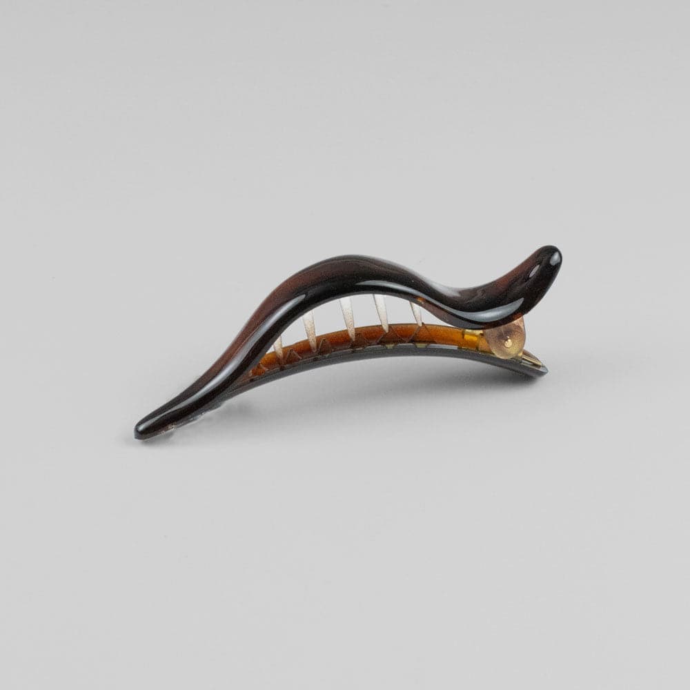 Mini Pelican Hair Clip in Tortoiseshell French Hair Accessories at Tegen Accessories