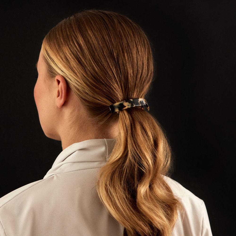Narrow Arched Barrette Clip Handmade French Hair Accessories at Tegen Accessories |White Tokio