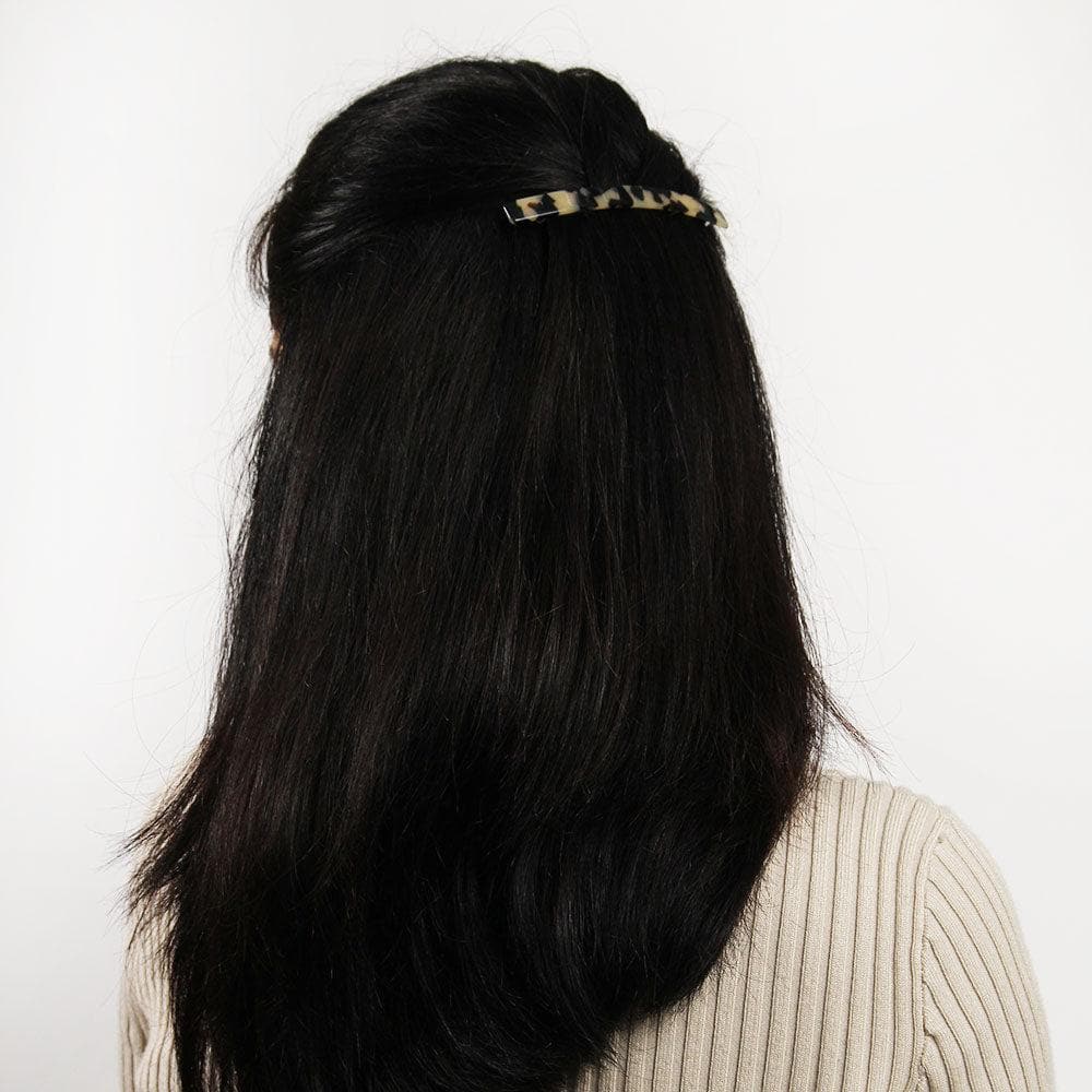 Narrow Bar Barrette Clip Handmade French Hair Accessories at Tegen Accessories |White Tokio