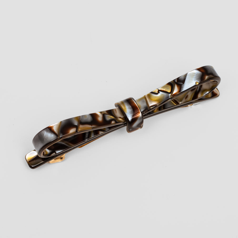 Onyx Bow Barrette in Handmade at Tegen Accessories