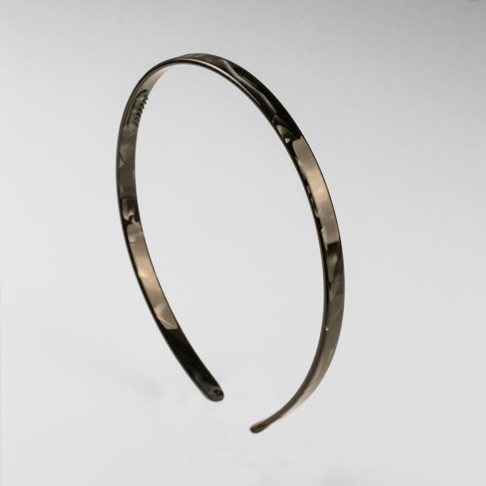 Narrow Headband in 1cm Black Marble Handmade French Hair Accessories at Tegen Accessories