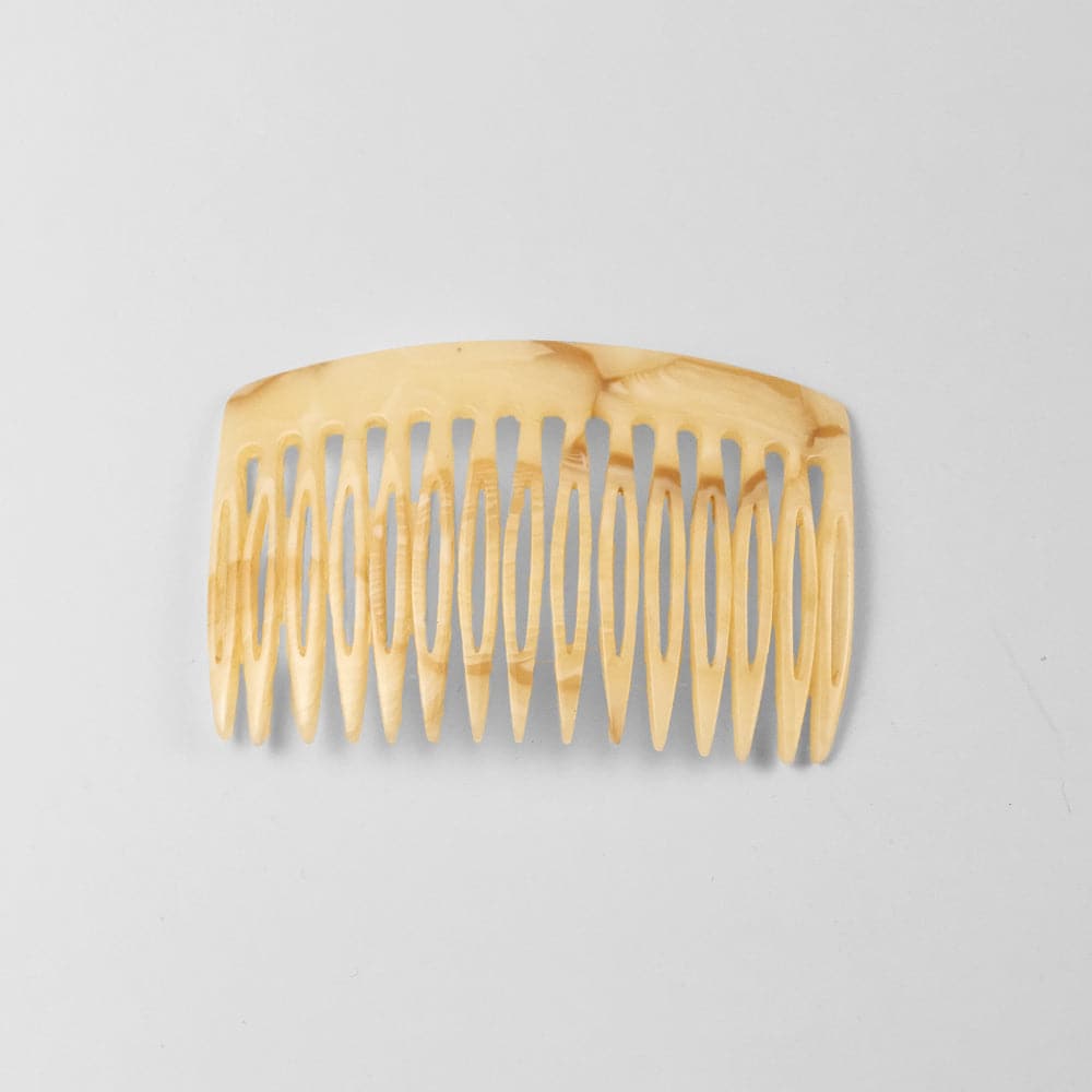 Oat Latte 8cm Side Comb in Handmade French Hair Accessories at Tegen Accessories