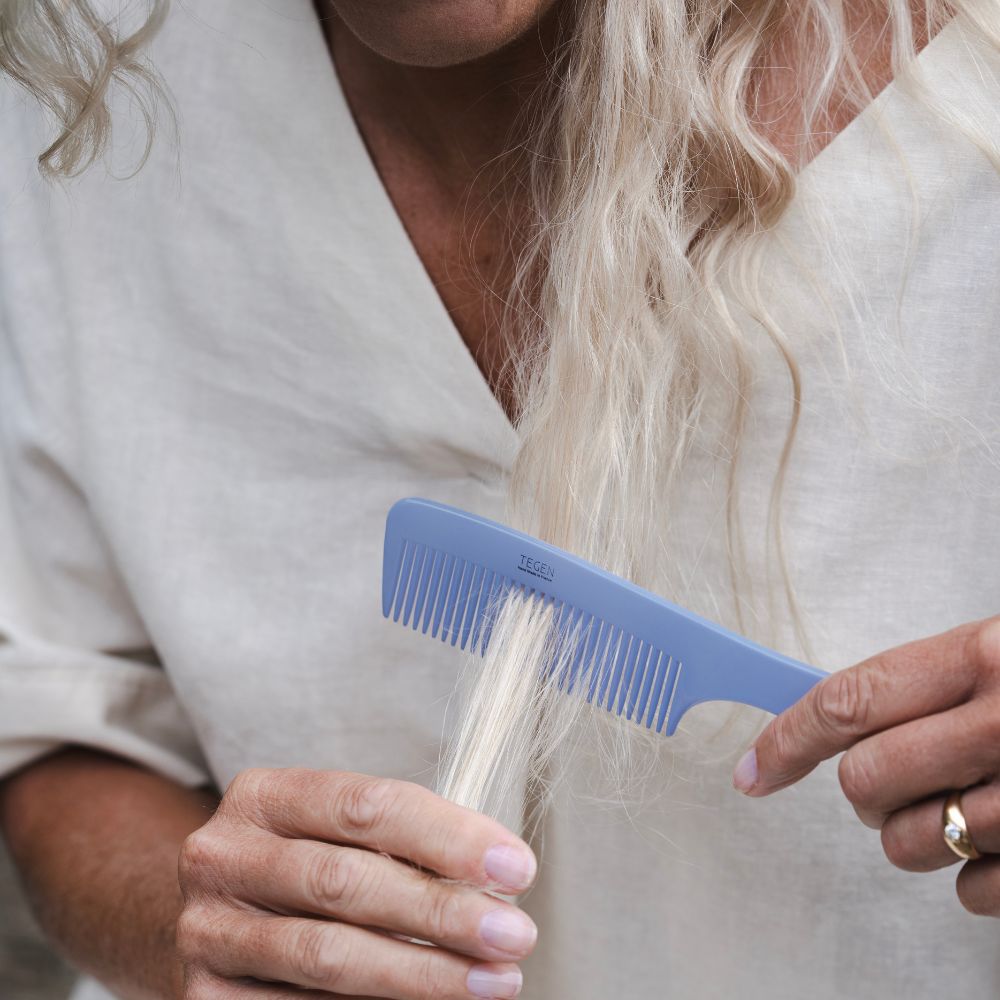 Periwinkle Large Handled Comb Essentials French Hair Accessories at Tegen Accessories