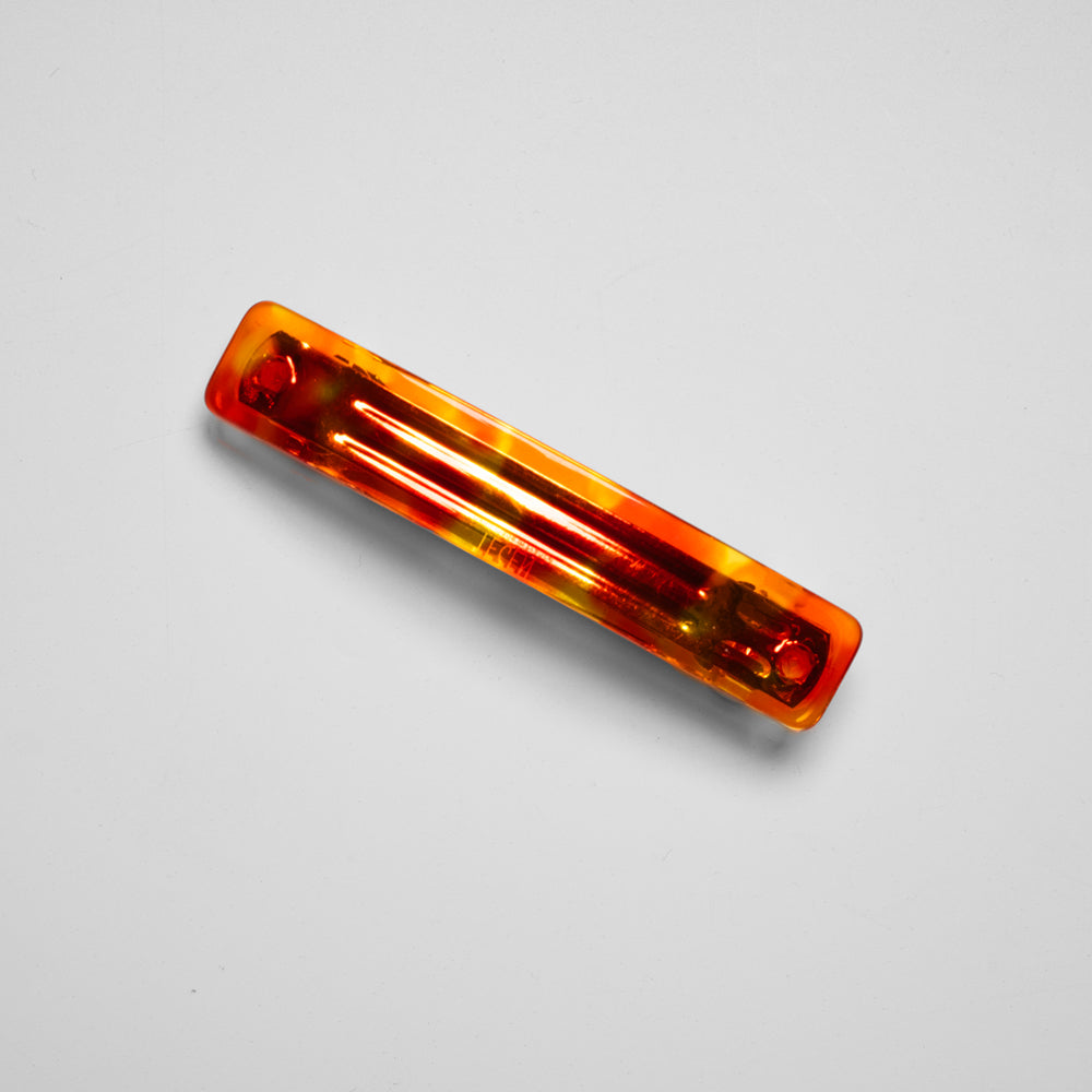 Mini barrette clip in Cinnamon Cream Red and Orange at Tegen Accessories