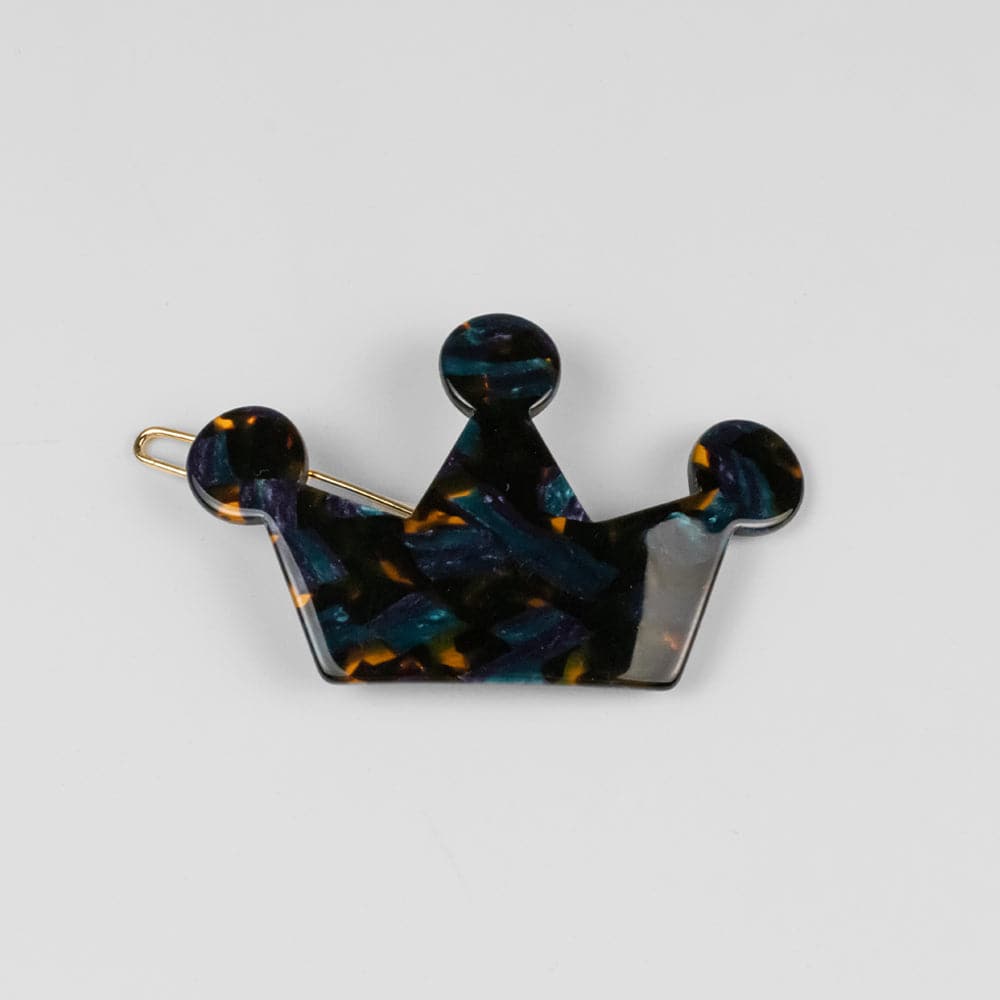 Royal Crown Hair Clip in Handmade French Hair Accessories at Tegen Accessories