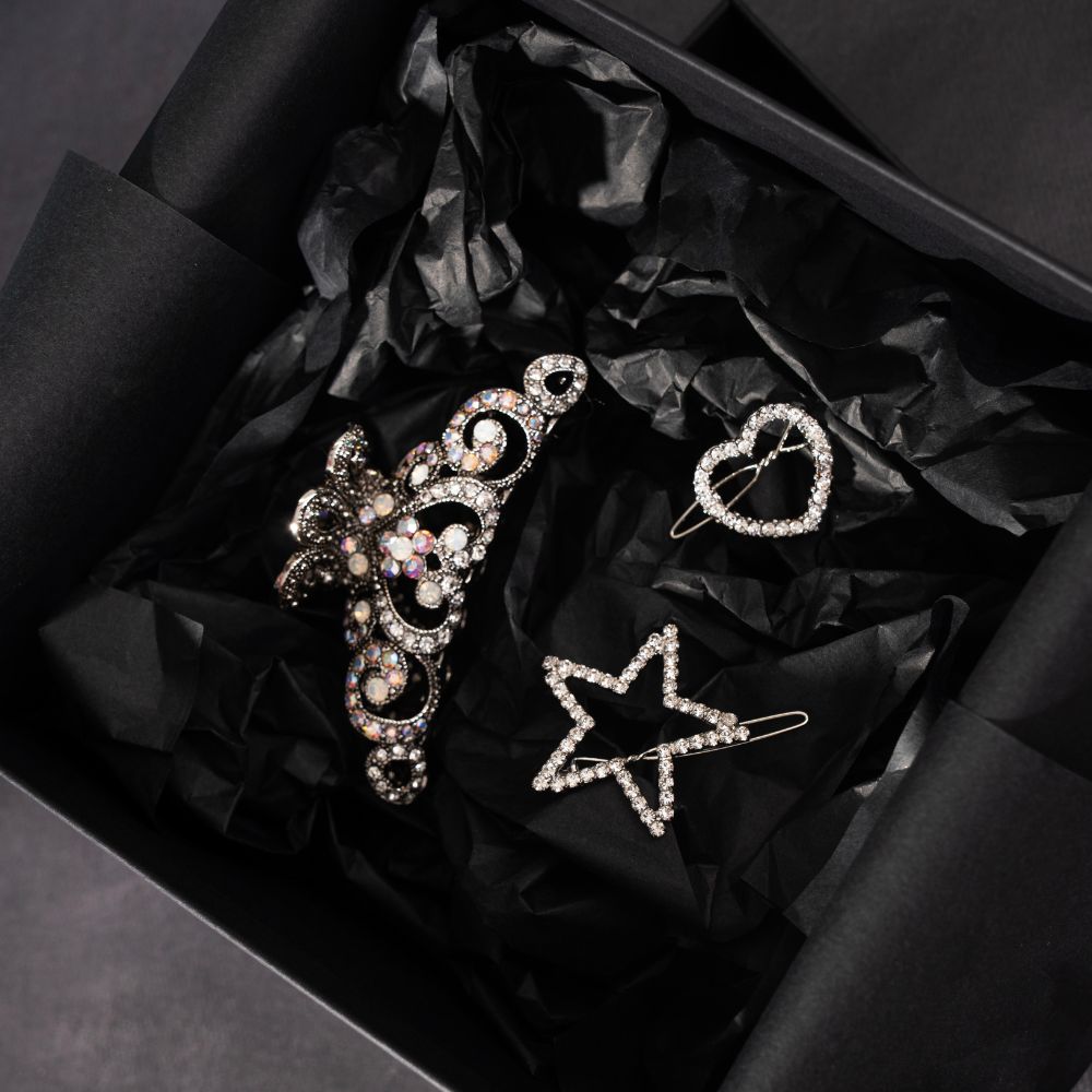 Silver Crystal Gift Set Crystals by Swarovski at Tegen Accessories