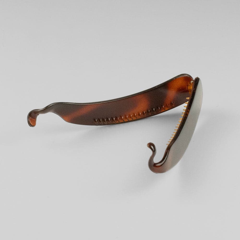 Small Banana Hair Clip in Tortoiseshell Essentials French Hair Accessories at Tegen Accessories