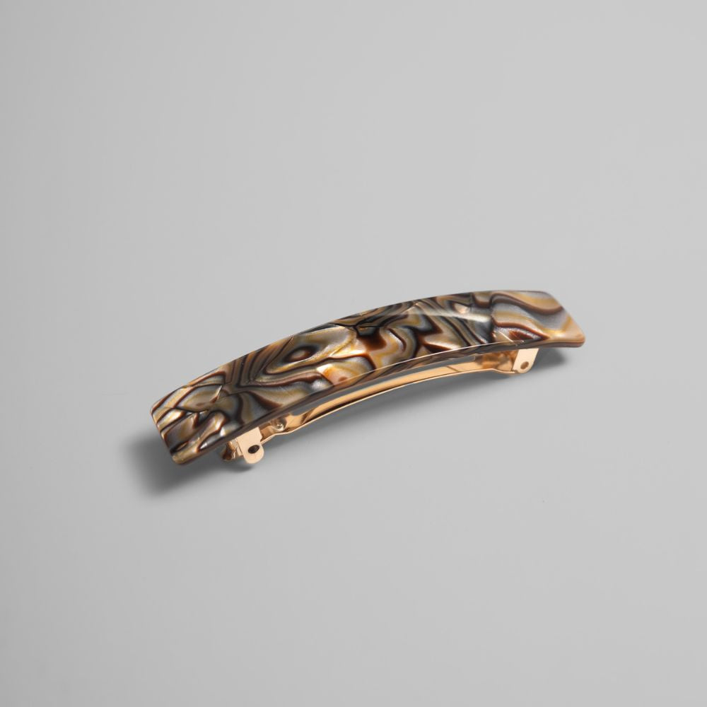 Small Barrette Clip in 9cm Onyx Handmade French Hair Accessories at Tegen Accessories