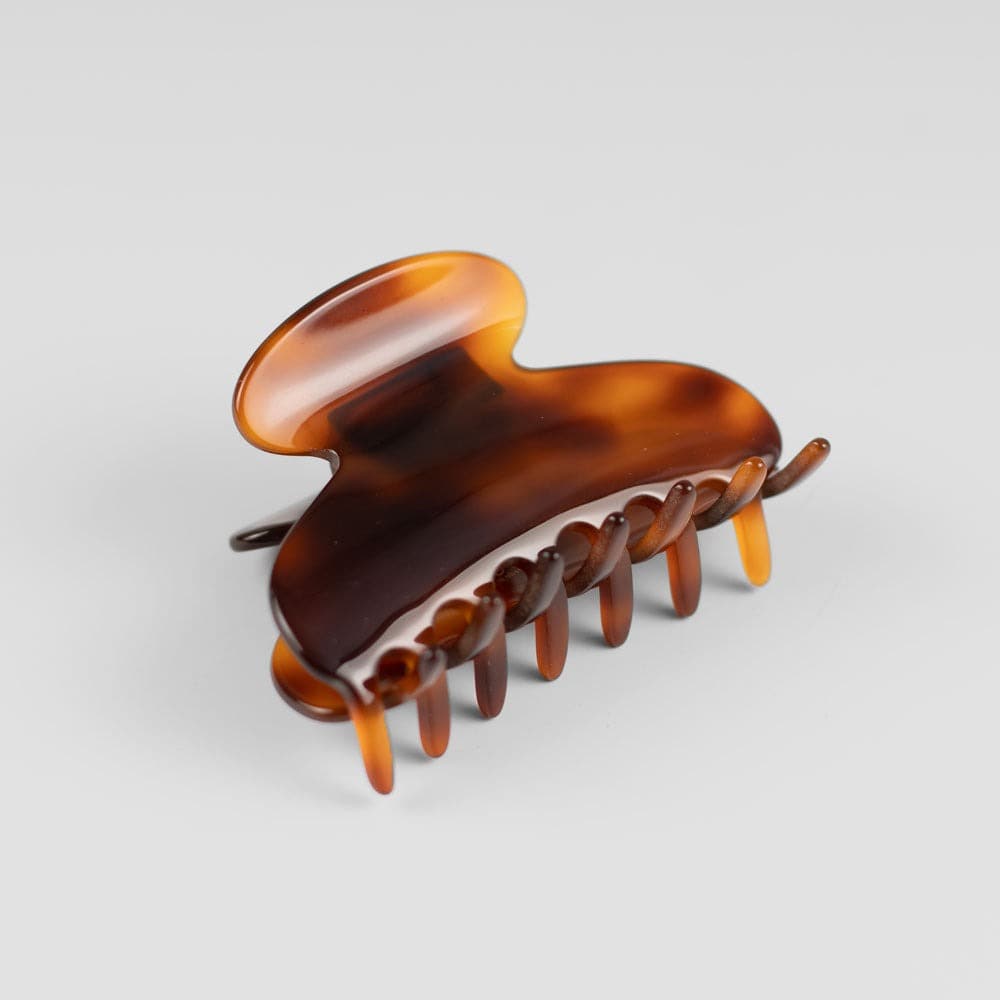 Small Hair Claw Clip in 6.5cm Tortoiseshell Handmade French Hair Accessories at Tegen Accessories