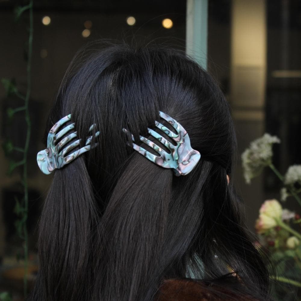 Small Sophia Side Hair Claw Handmade French Hair Accessories at Tegen Accessories |Opal