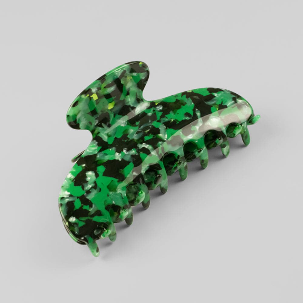 Special Edition Handmade Large Hair Claw Clip in 11cm Malachite Magic Handmade French Hair Accessories at Tegen Accessories