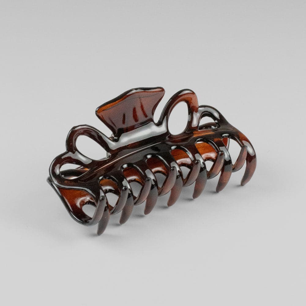 Tortoiseshell Hair Claw Clip in M Tortoiseshell French Hair Accessories at Tegen Accessories