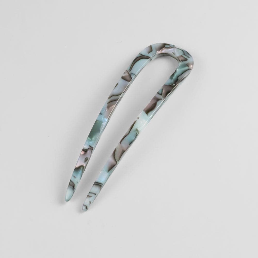 11cm French Hairpin in 11cm Opal Handmade French Hair Accessories at Tegen Accessories